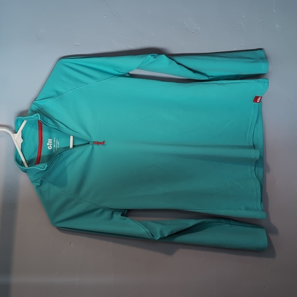 Women's Aqua Long Sleeve UV50 Sailing Rash Guard Top - Picture 2 of 6